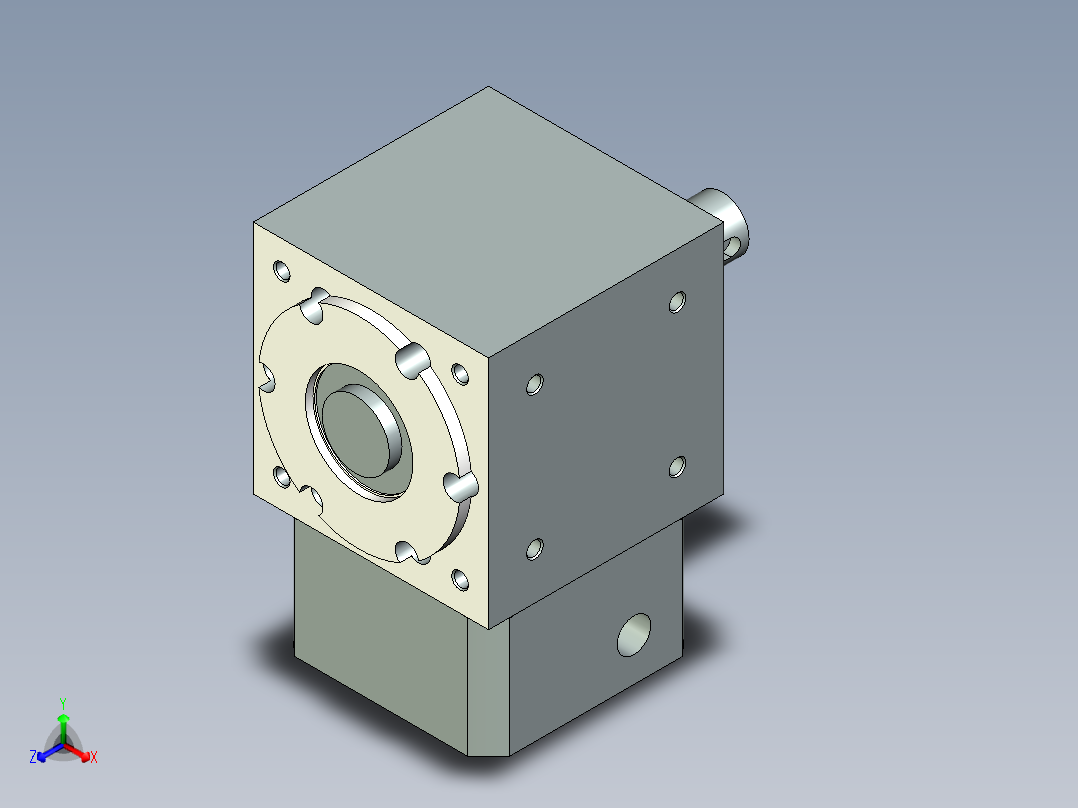 换向器PW70单轴-1 14-50-70-M4.stp正等轴测图