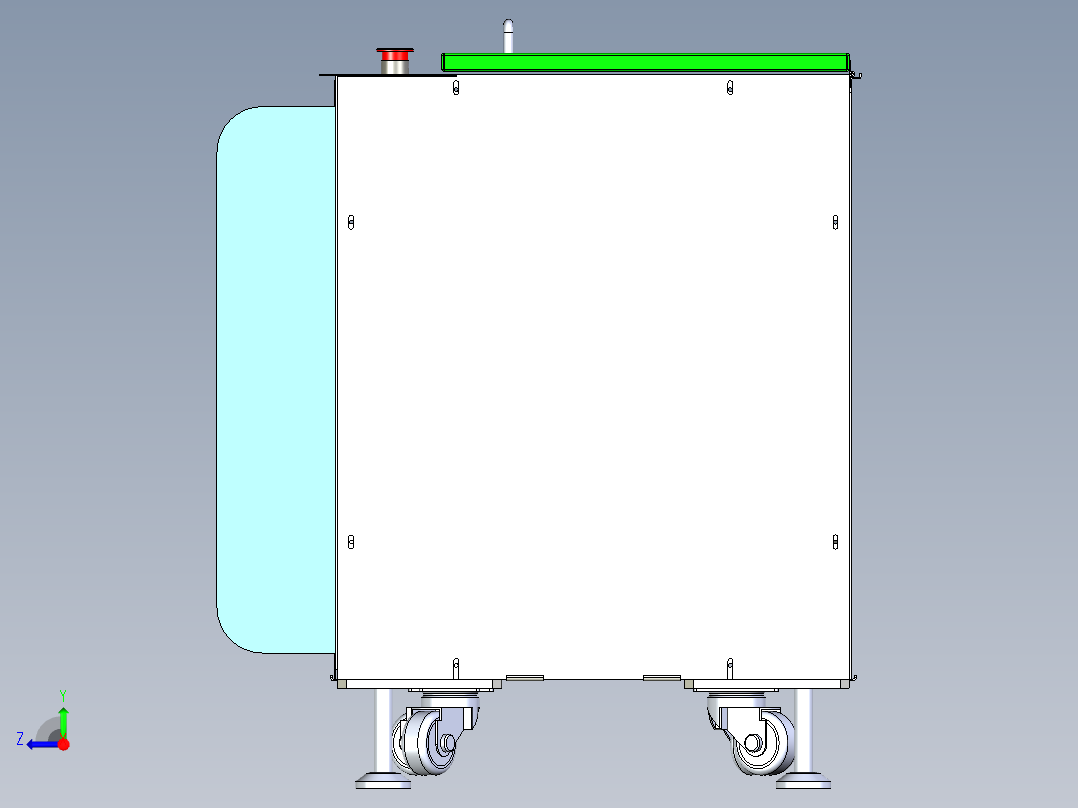油墨脱泡机右视图