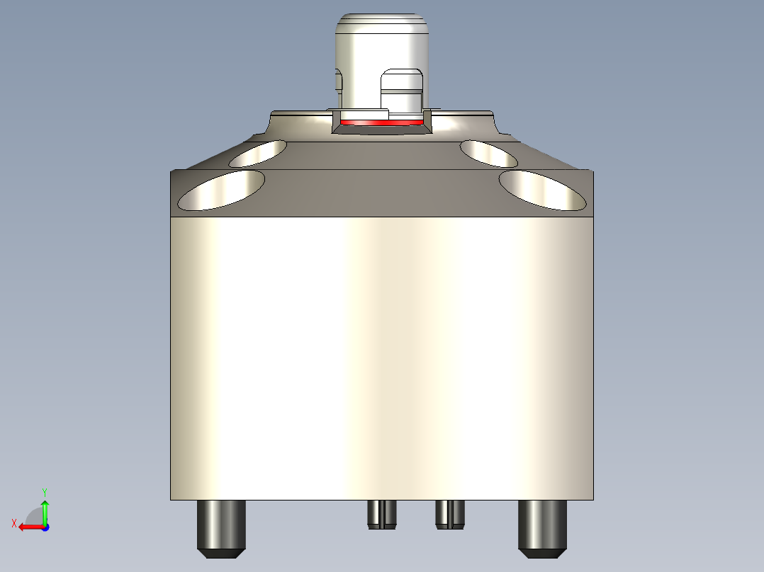 KOSMEKSFA2000-G0A-100多系列多零件图纸模型多系列多零件图纸模型后视图