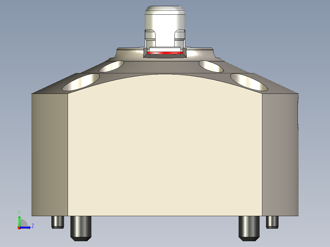 KOSMEKSFA2000-G0A-100多系列多零件图纸模型多系列多零件图纸模型左视图