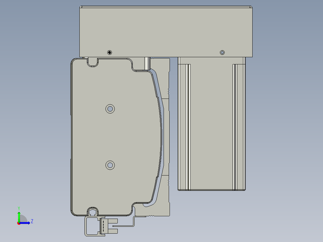 威洛博双电机滑台-VBF14S2-L50-S2800-BU-P40-C6左视图