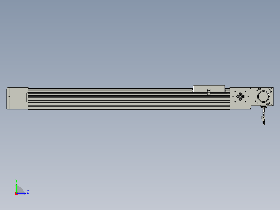 威洛博直线电机模组EB8-L100-S750-BL-P75-MS3左视图