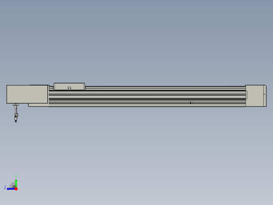 威洛博直线电机模组EB8-L100-S750-BL-P75-MS3右视图