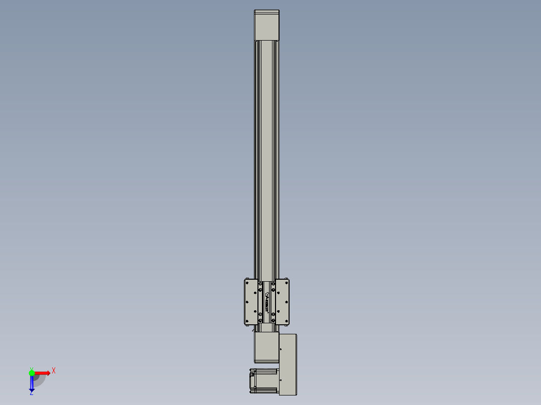 威洛博直线电机模组EB8-L100-S750-BL-P75-MS3俯视图