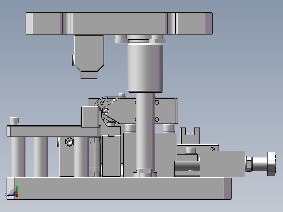 点焊工具3D右视图