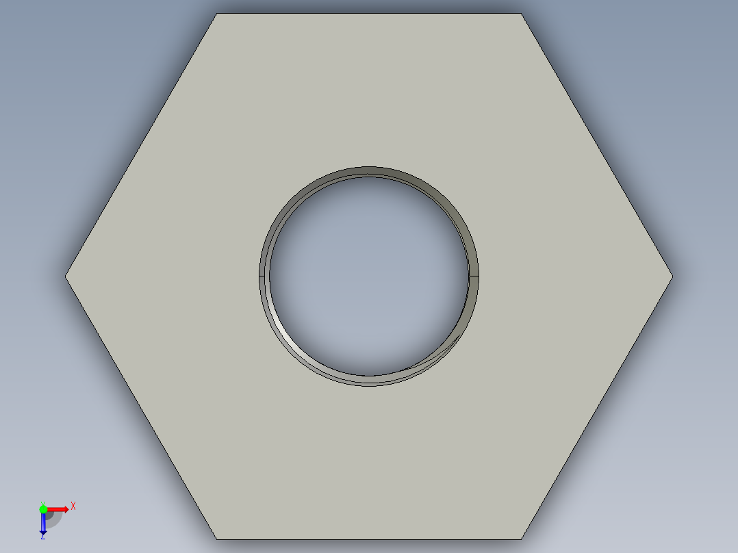 船舶管路系统SeaCor_ReducerBushing_FPTxSPIG_37J138248_2in x 0.75in俯视图