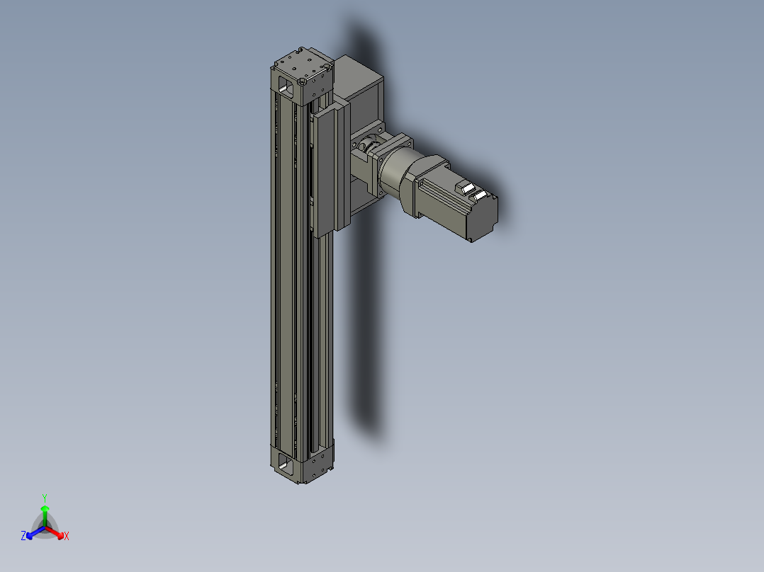 欧规系列-GB8Z-L200-S450-BLR-P75-MS3正等轴测图