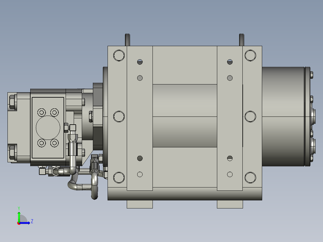 绞车 卷扬机 (16)左视图