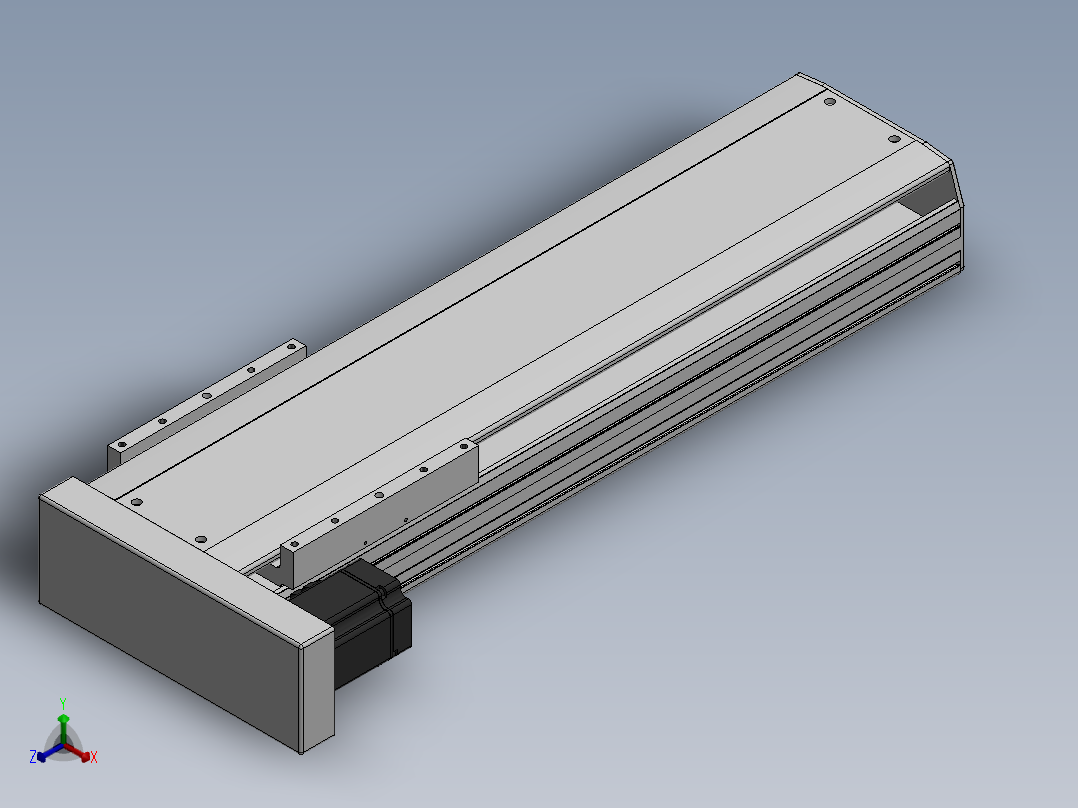 精密模组MY220-T10-550L-BL-P75B-C4-C正等轴测图