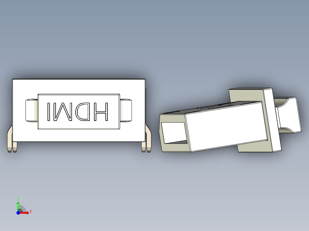 显示端口HDMI母防尘盖前视图