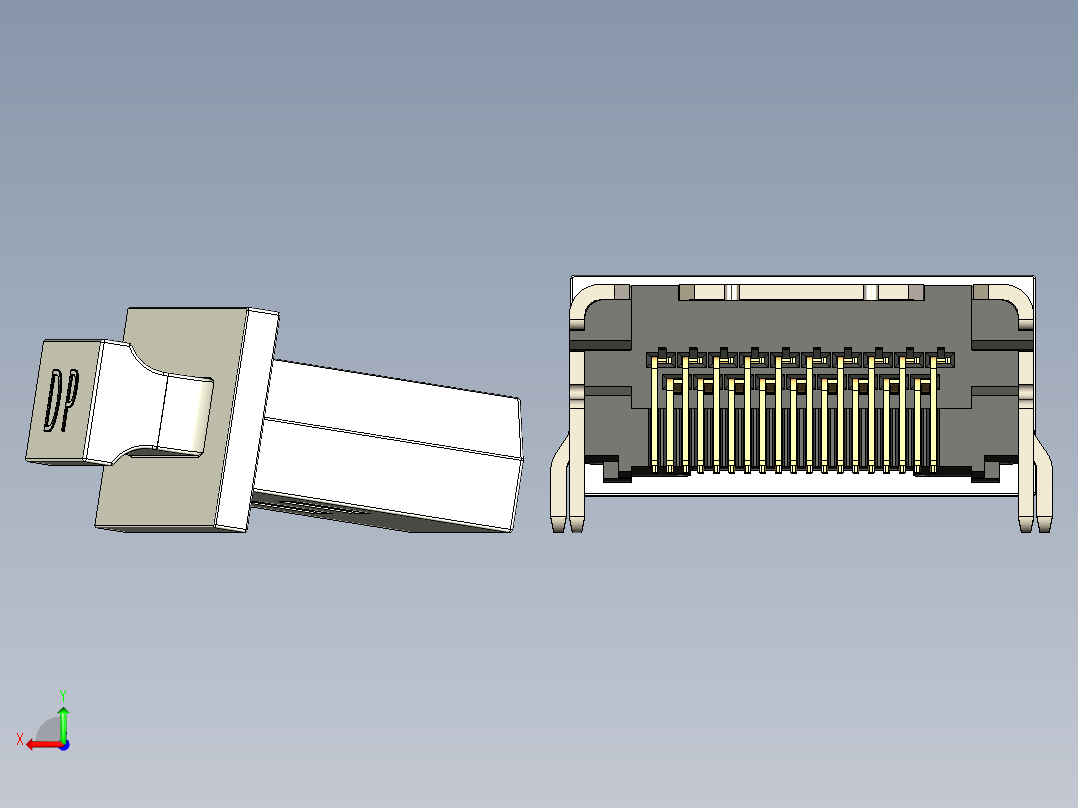 显示端口HDMI母防尘盖后视图