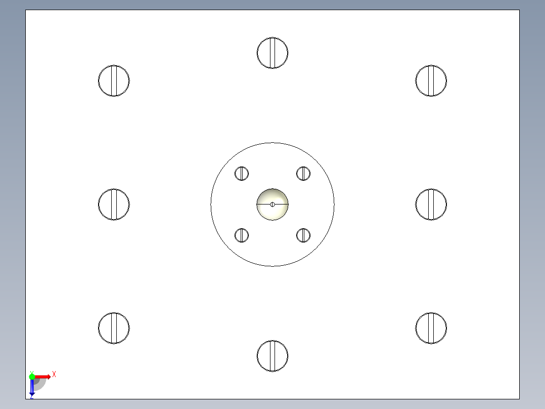 带侧台方套管俯视图