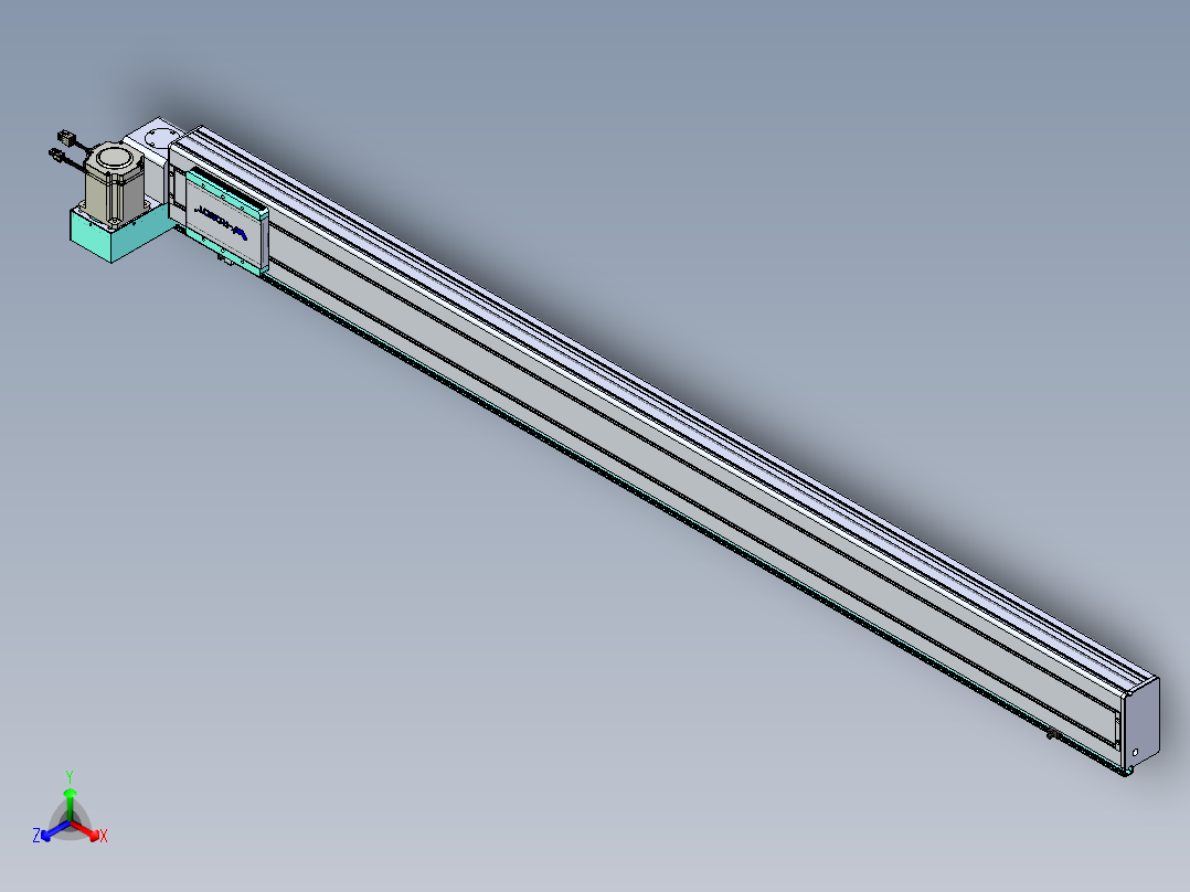 威洛博VBC同步带传动一无尘环境VBC14-L45-S1750-BLU-ZP75-C3正等轴测图