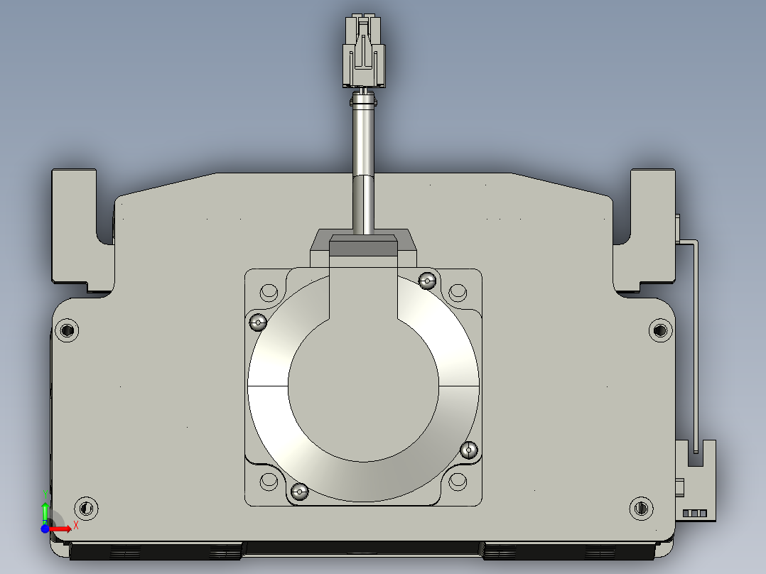 东锦丝杆传动-直线滑台模组DH210-C-L10-S1000-BC-P750W-C3.STEP前视图