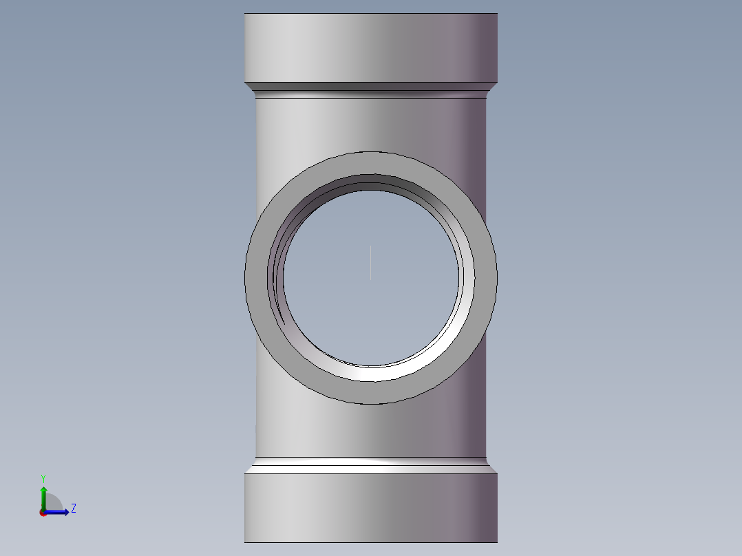 四通-等径内丝 DN10左视图
