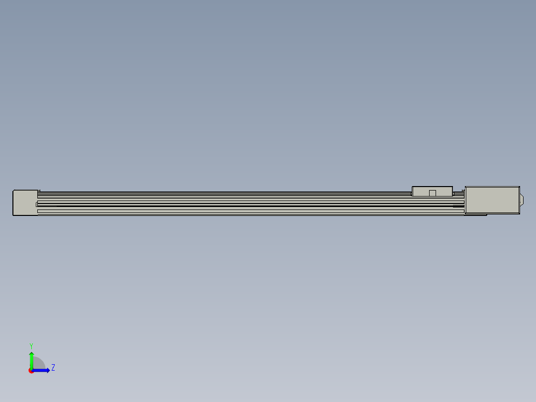 威洛博直线电机模组EB4-L40-S800-BR-57-MS3左视图