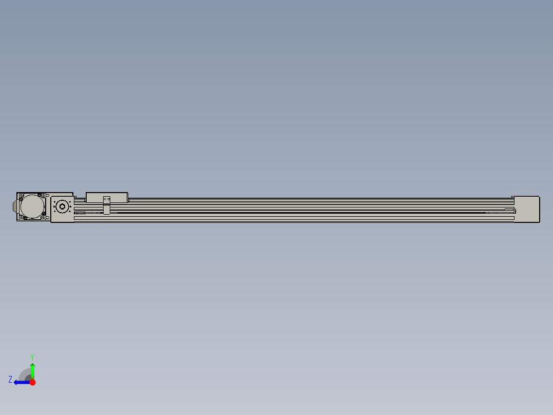 威洛博直线电机模组EB4-L40-S800-BR-57-MS3右视图
