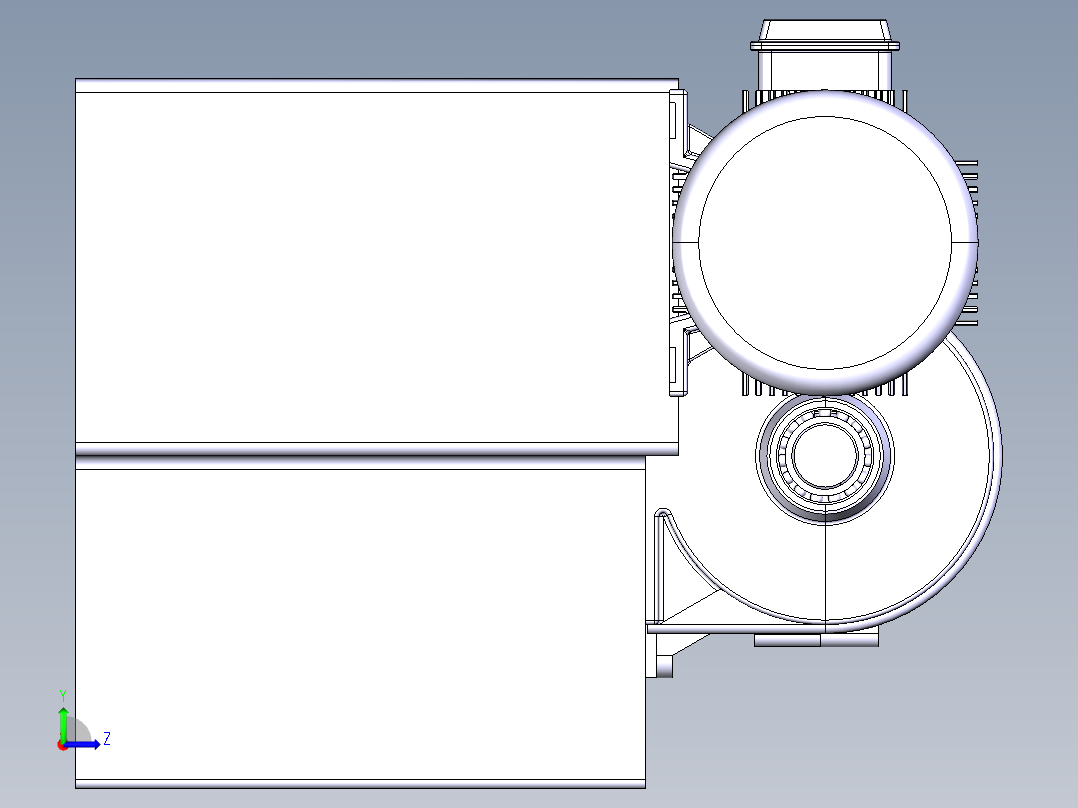 汽车传动轴扭转疲劳试验台左视图