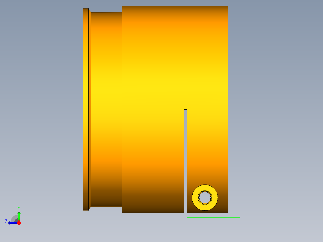 UG吸盘模型右视图