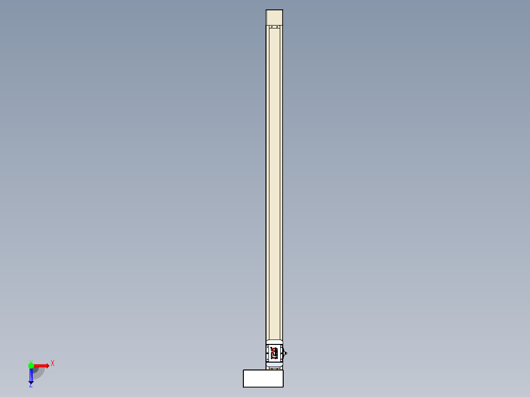 同步带全封闭直线模组TPA-HCB-65S-90-L1150-ML-C-P10-N3俯视图
