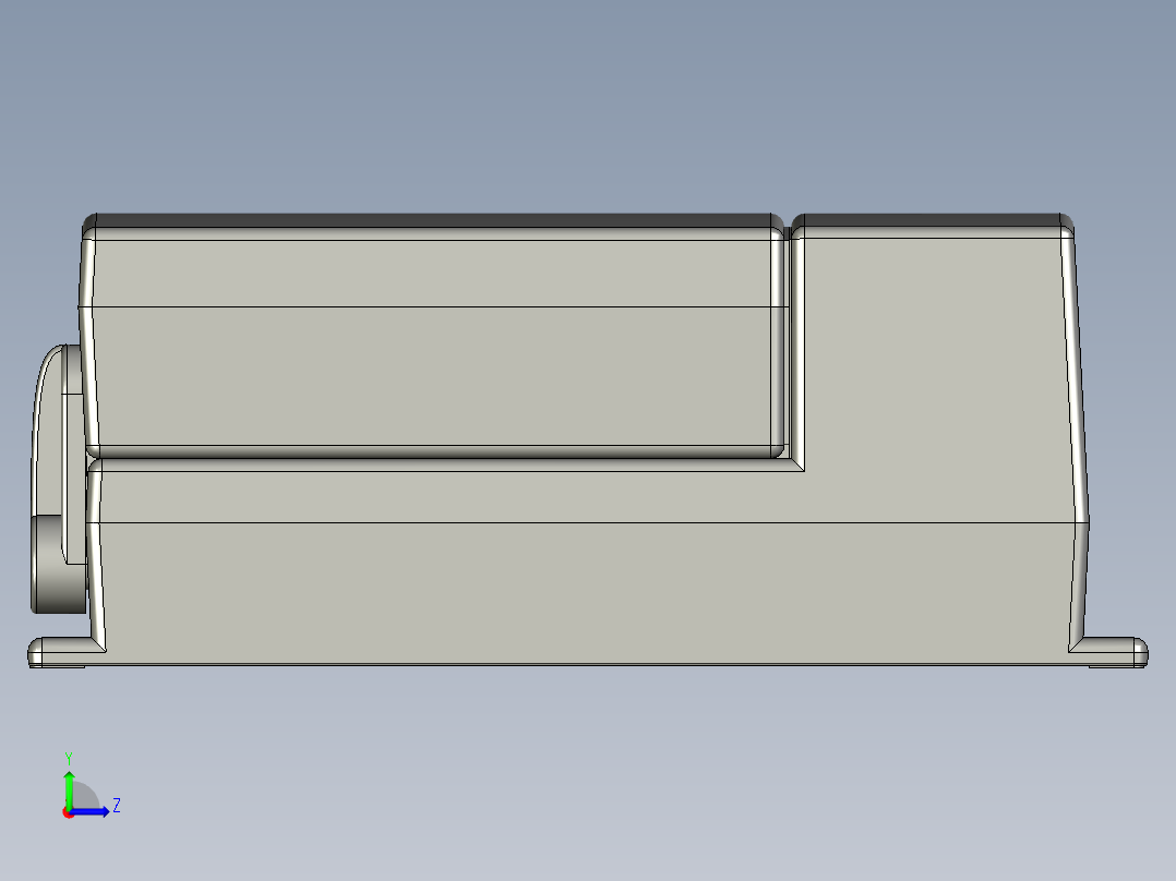 上银线性制动器STEP_LAK2B-1左视图