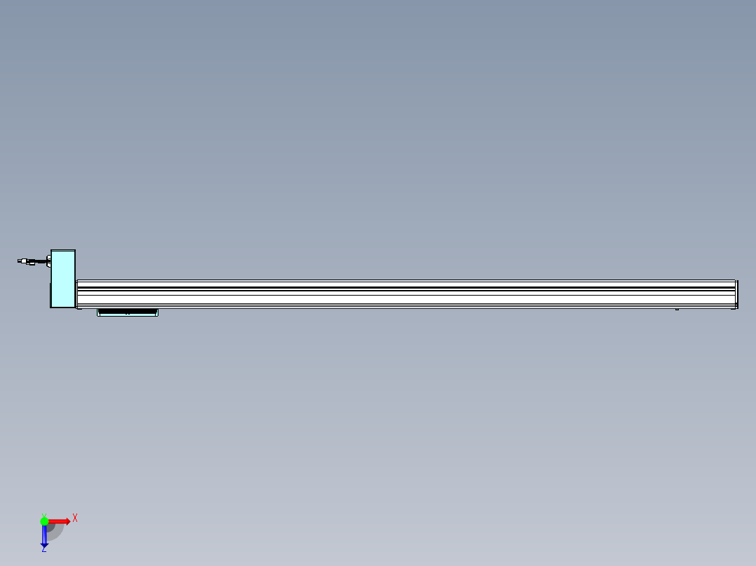 威洛博VBC同步带传动一无尘环境VBC14-L45-S1450-BRD-ZP40-C3俯视图