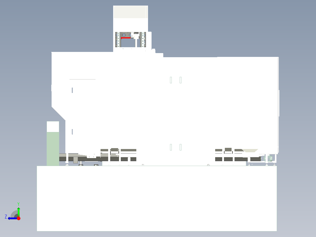 HDW2010双面镗铣床右视图