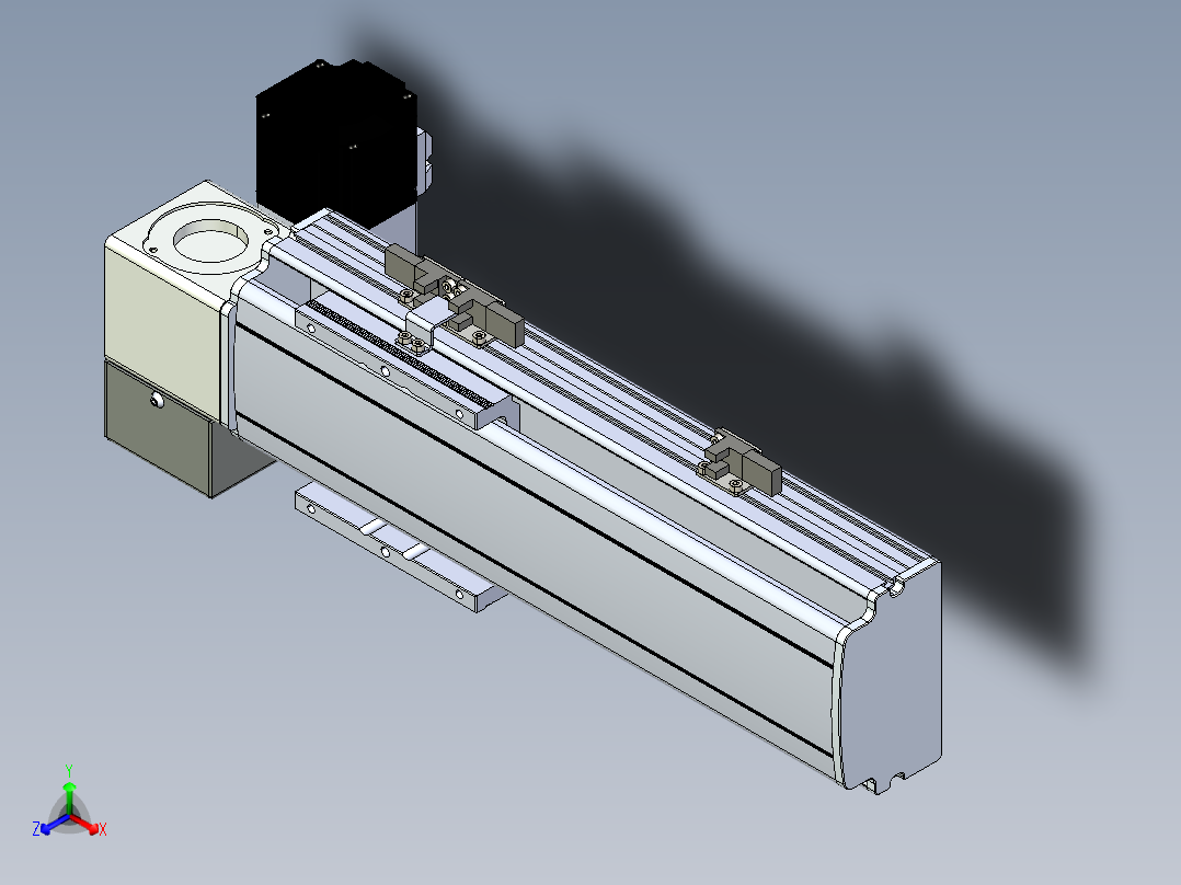 同步带滑台-半封闭B10H-L45-S150-LD-P40-D3