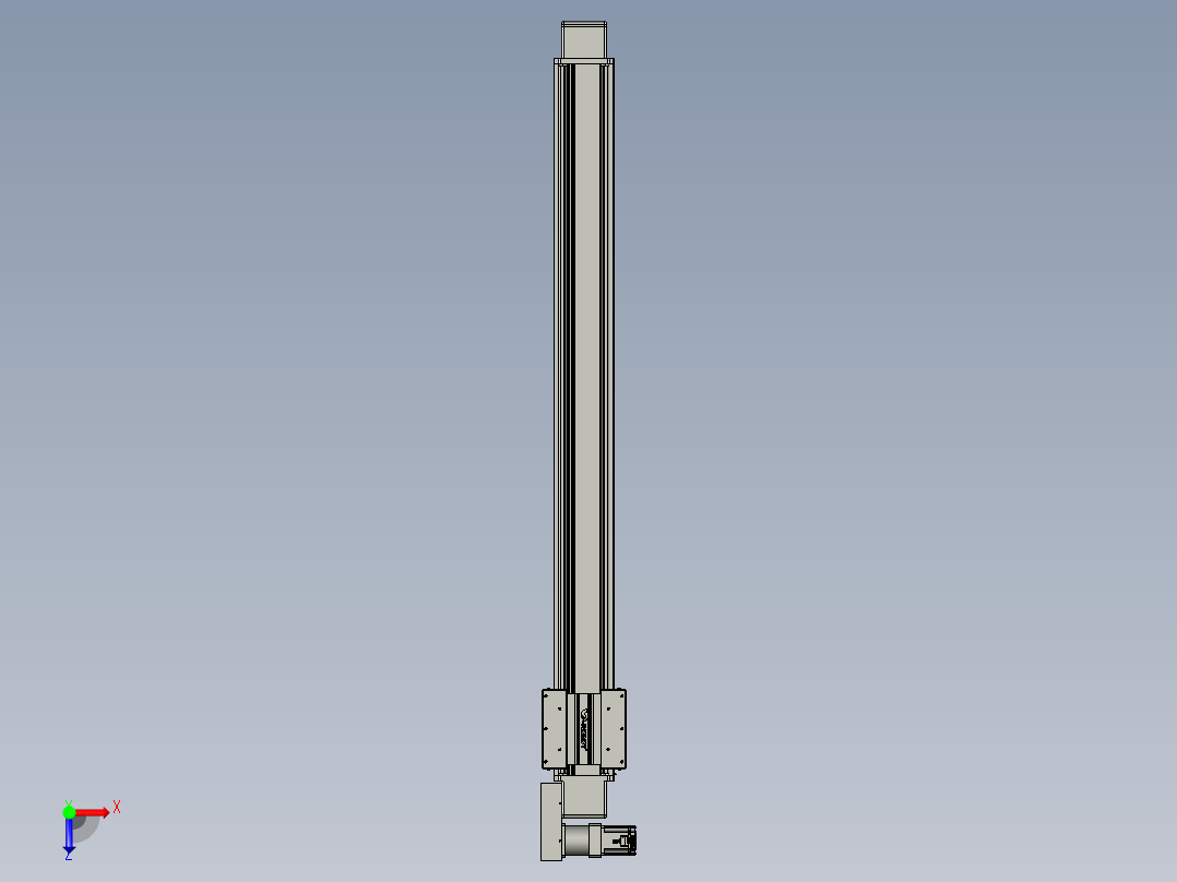 威洛博直线电机模组EB16-L208-S1650-BR-ZP75-MS3-5K俯视图