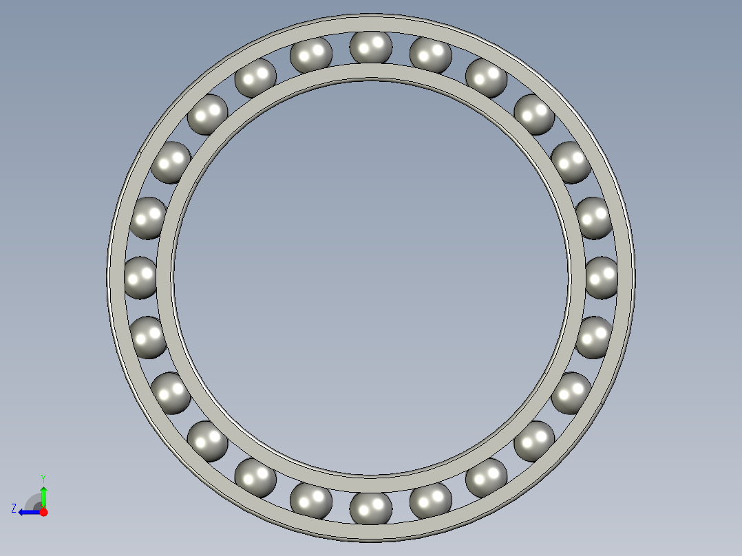 深沟球轴承61807右视图