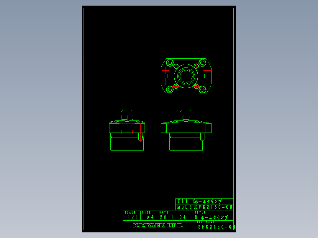 KOSMEKSFK2150-GN多系列多零件图纸模型多系列多零件图纸模型