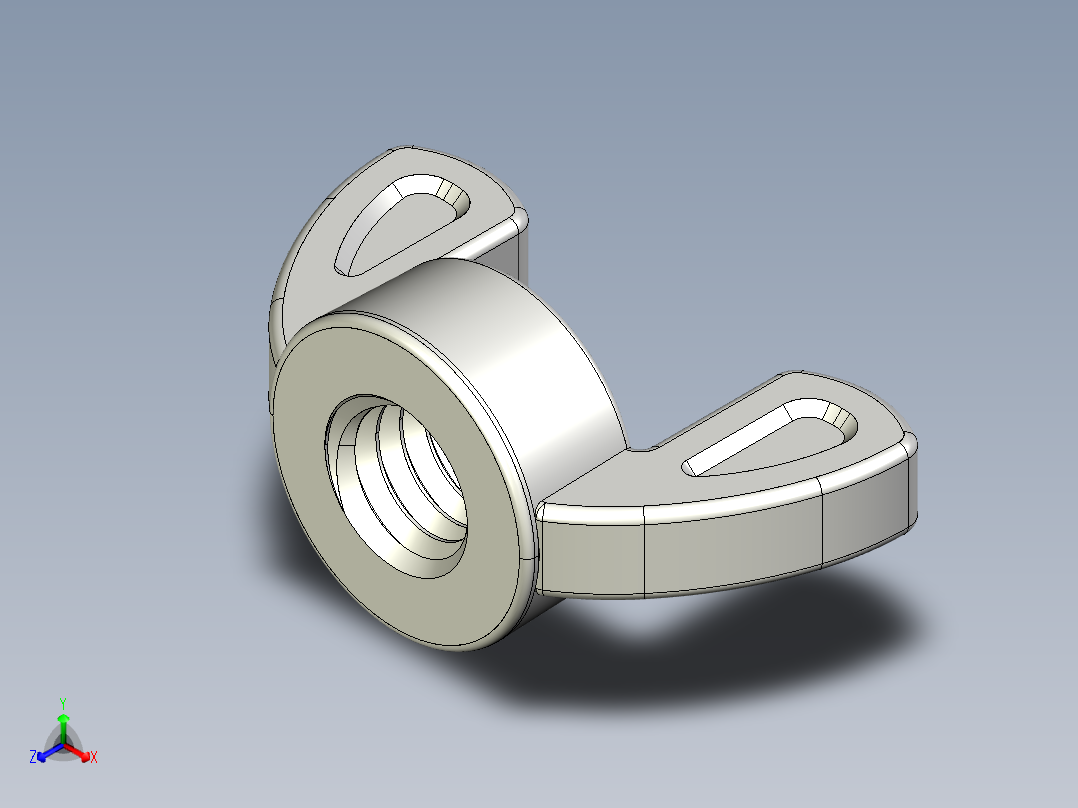 WING NUT 3-8in-16 Thread size 11-16in Base Diameter.IGS