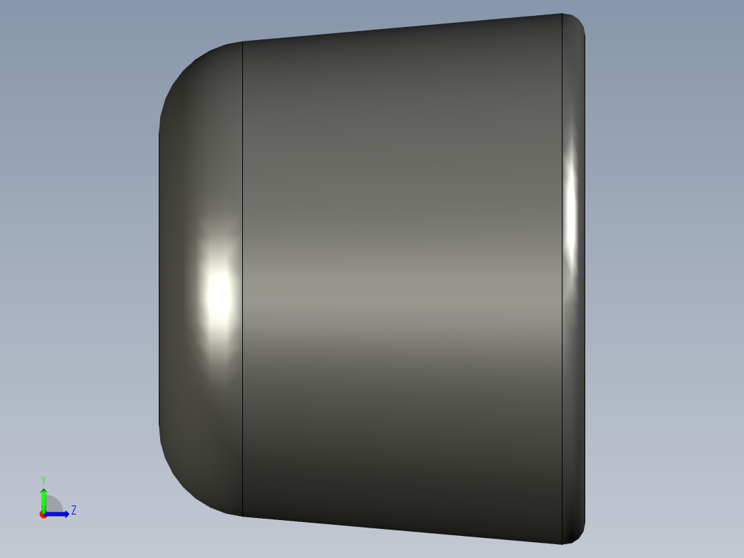 夾鉗附件(橡膠帽)SSP(F)-3D多系列多零件图纸模型左视图