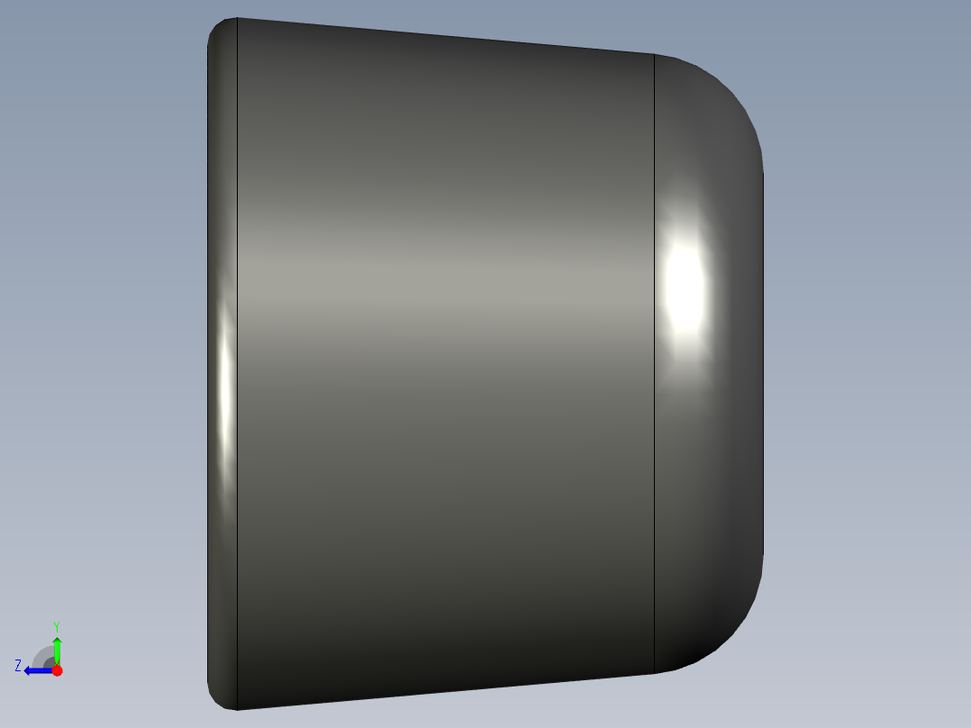 夾鉗附件(橡膠帽)SSP(F)-3D多系列多零件图纸模型右视图