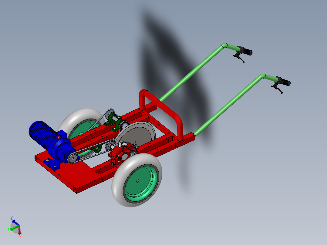 沙漠草方格压栽机