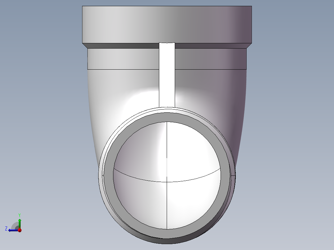 弯头-等径内外丝 DN20右视图