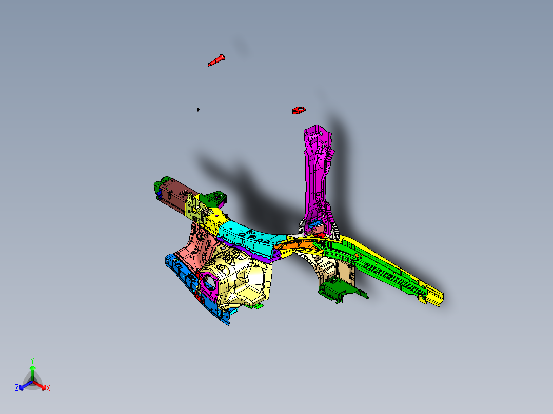 <span style='color: red'>左前</span>纵梁<span style='color: red'>总成</span>(含轮罩)