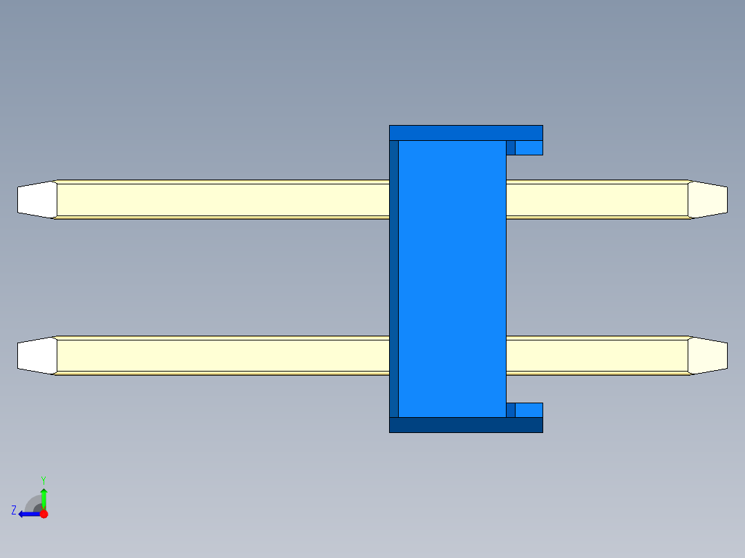 彩色公头100mil（2.54mm）系列-DS1021_blue_2x15p_100mil_Type1_rev1.0右视图