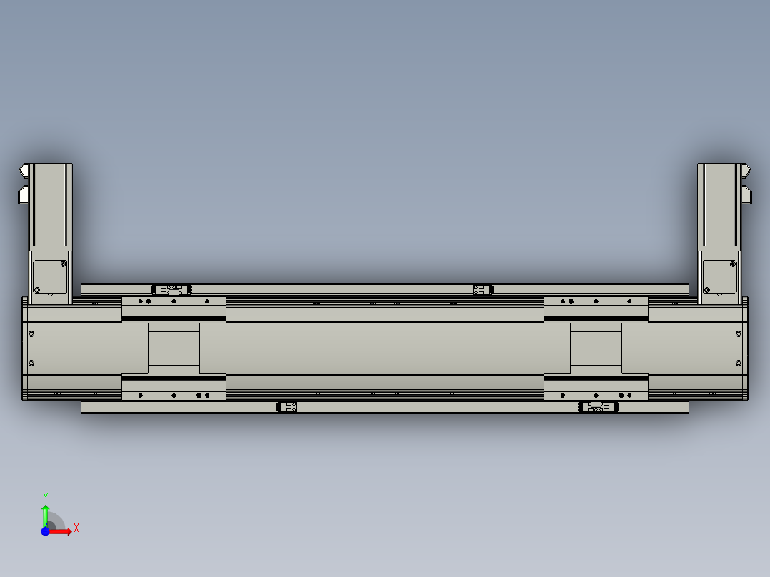 威洛博双电机滑台-VBF14S2-L100-S400-BLR-P40-C6前视图