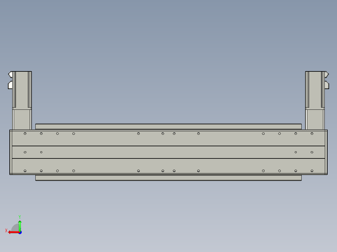 威洛博双电机滑台-VBF14S2-L100-S400-BLR-P40-C6后视图