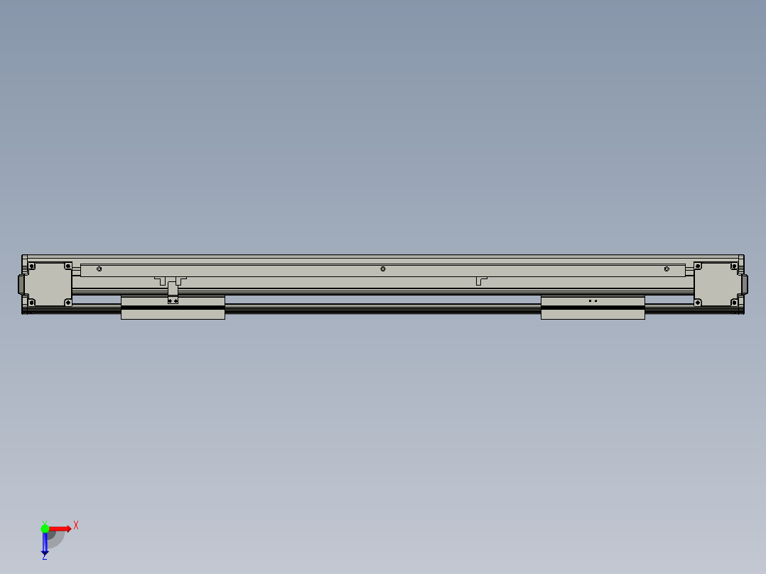 威洛博双电机滑台-VBF14S2-L100-S400-BLR-P40-C6俯视图