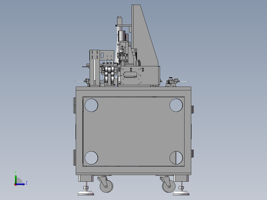 电池裁切设备 3D左视图