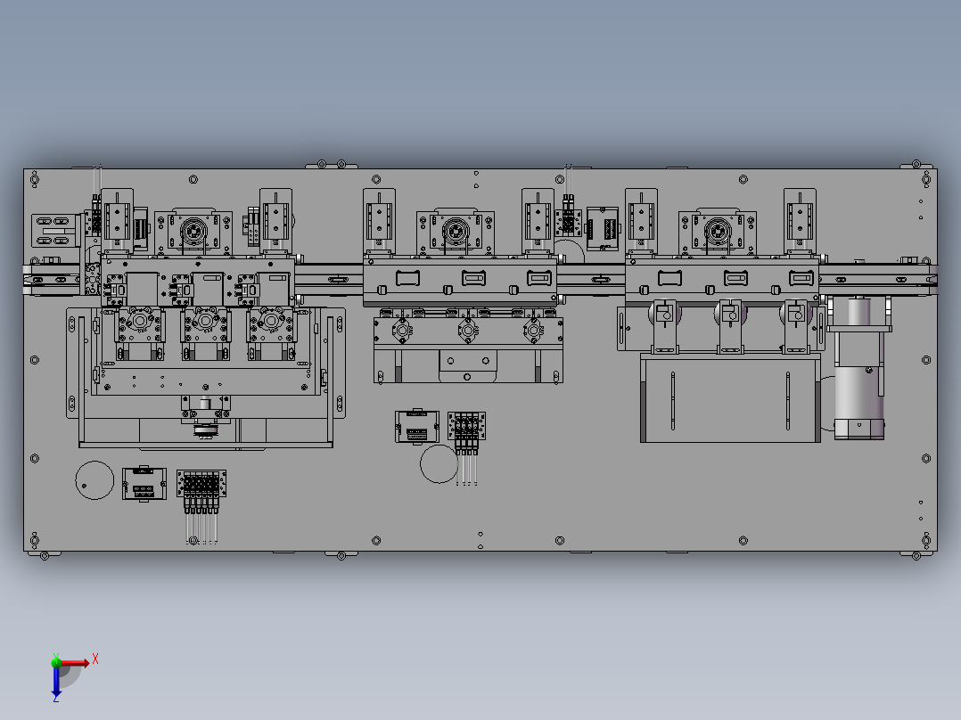 电池裁切设备 3D俯视图