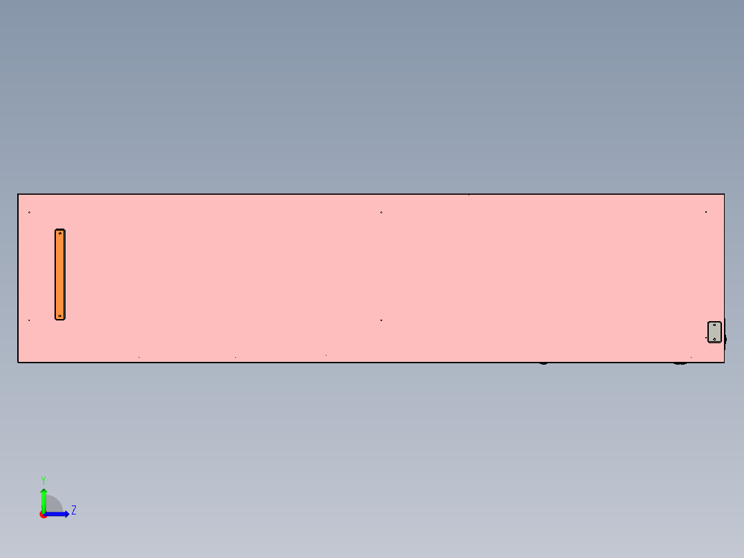 共享储物柜设计模型左视图