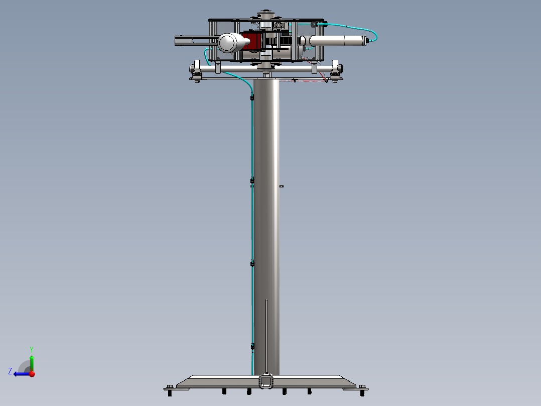 气动摇摆机右视图