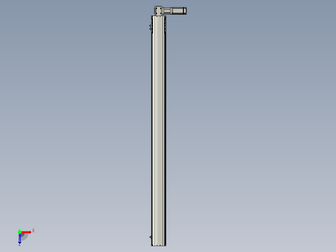 东锦同步带传动-直线滑台模组DH120B-L125-S1650-BL-P400W-C3俯视图