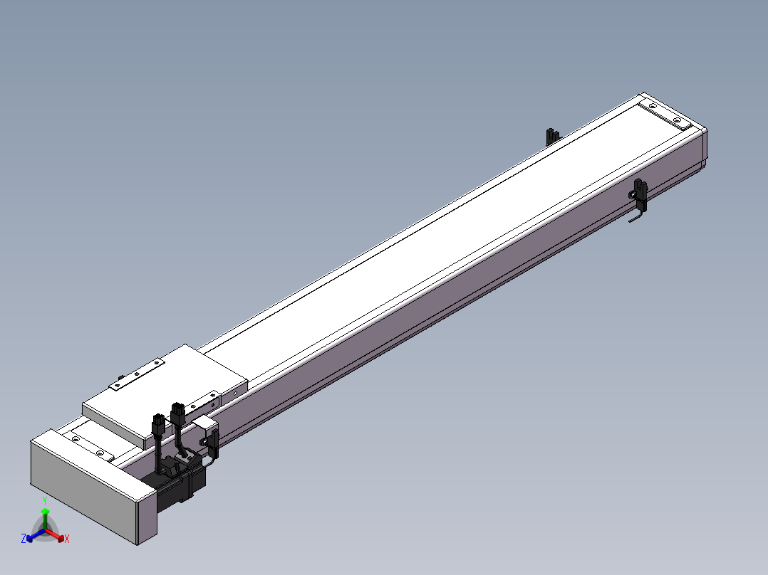 精密模组MC100-L05-700-BL-M10-C4正等轴测图