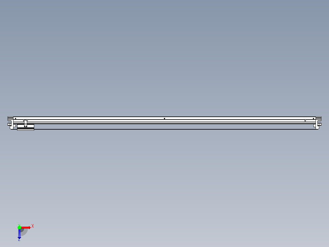 威洛博VL系列3d模型模组VL17E1Y-S1800俯视图