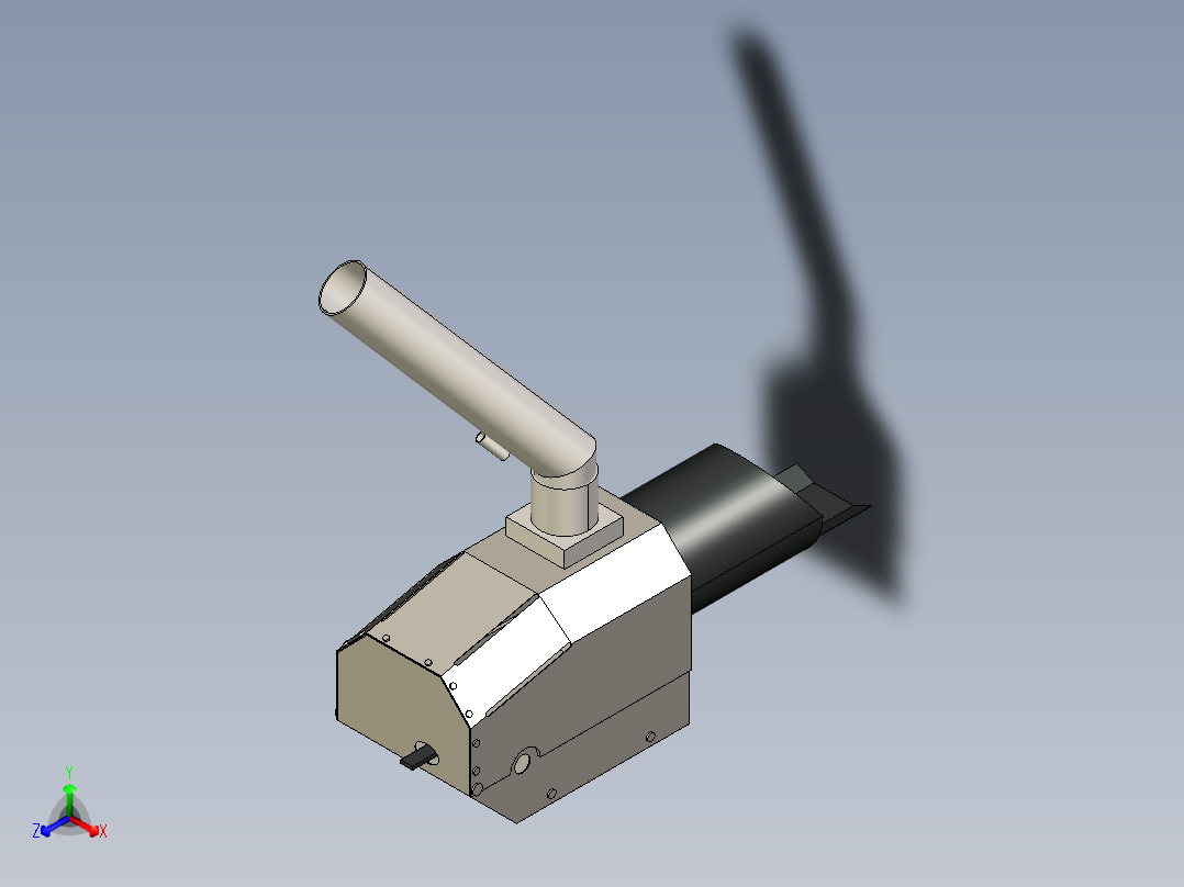 燃烧器(1)正等轴测图