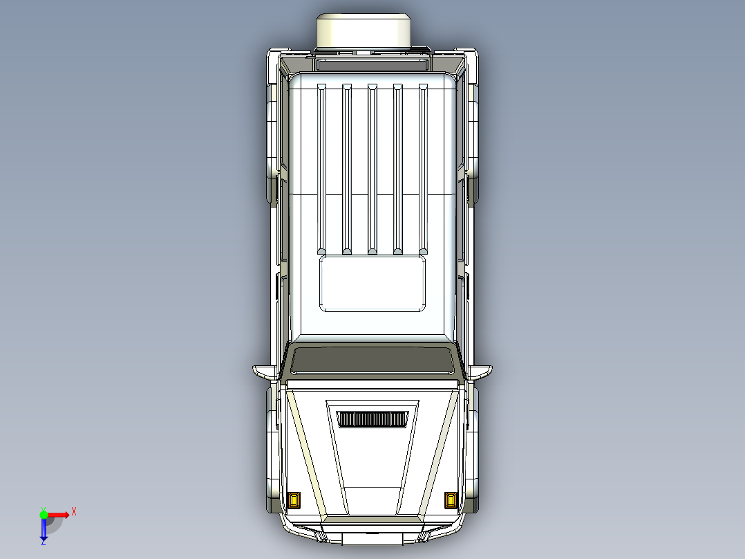 G CLASS WAGON越野车模型3D图纸 IGS格式俯视图